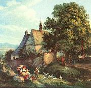 St.-Annen-Kirche zu Graupen in Bohmen Adrian Ludwig Richter